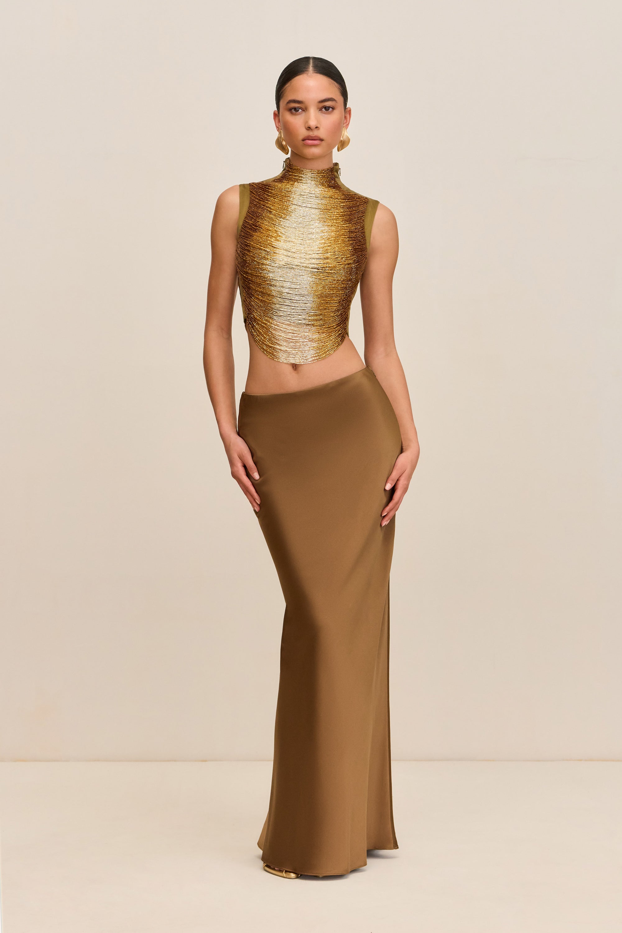 TARAJI TOP - BRONZE