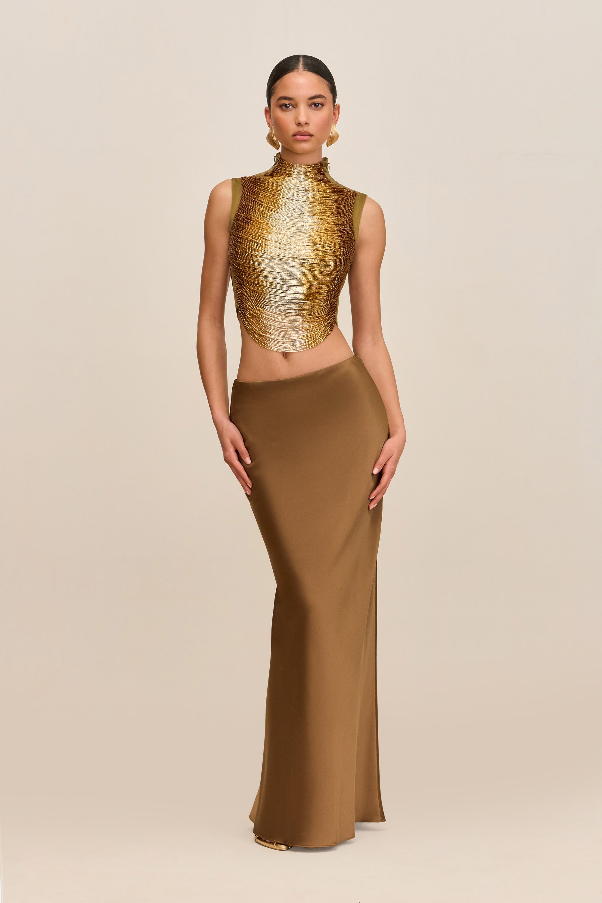 CHANTEL SKIRT - BRONZE