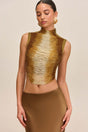 TARAJI TOP - BRONZE