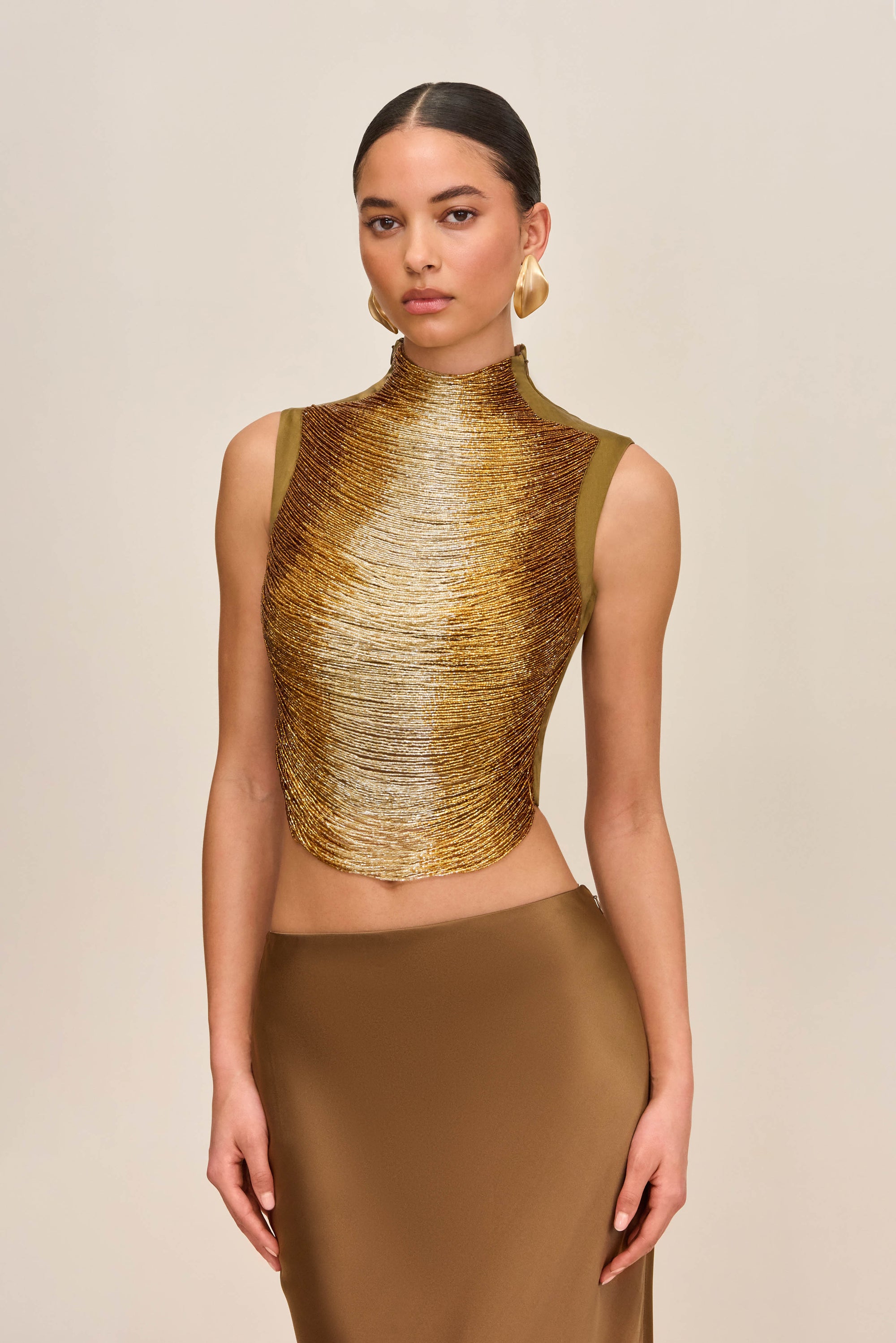 TARAJI TOP - BRONZE
