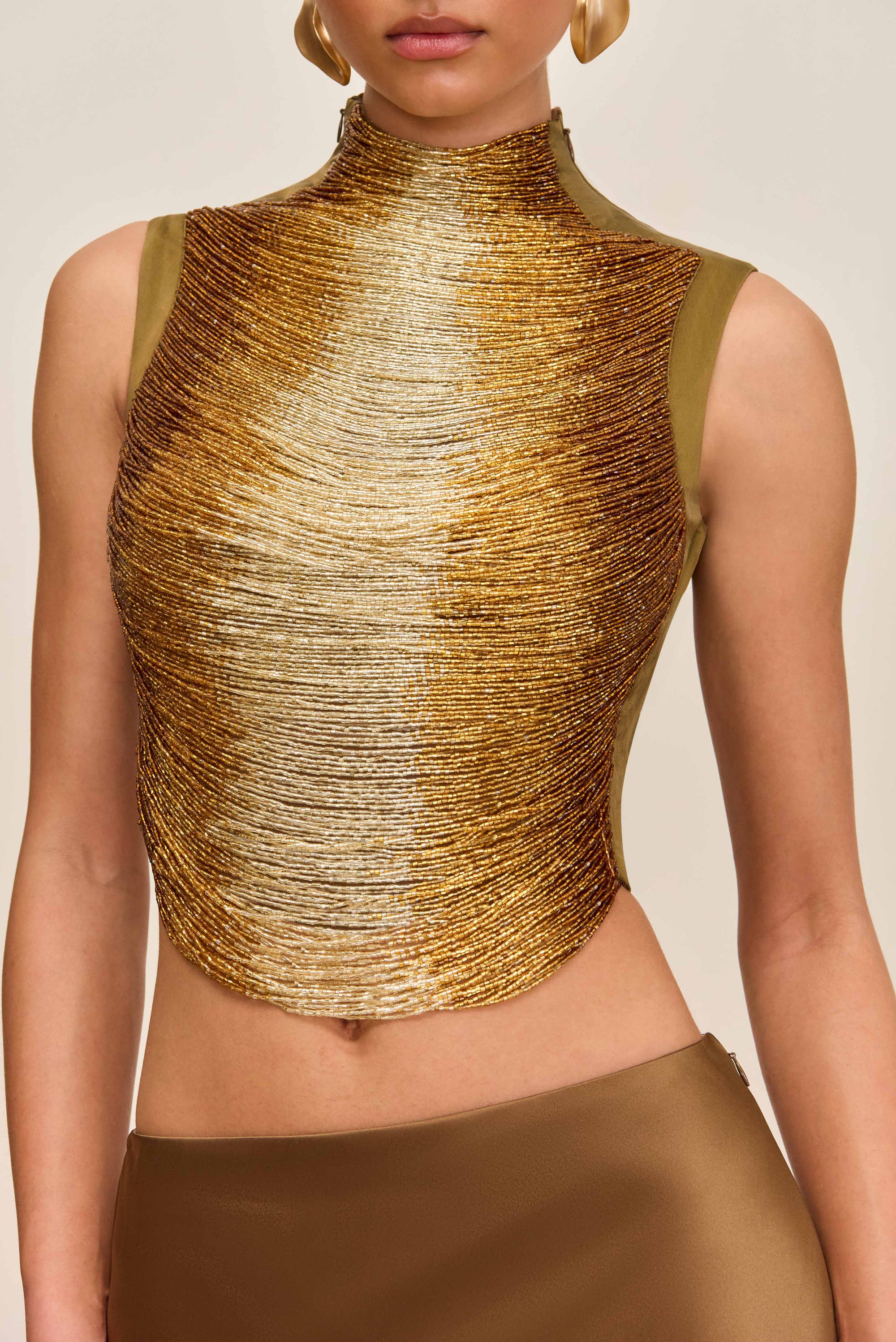 TARAJI TOP - BRONZE