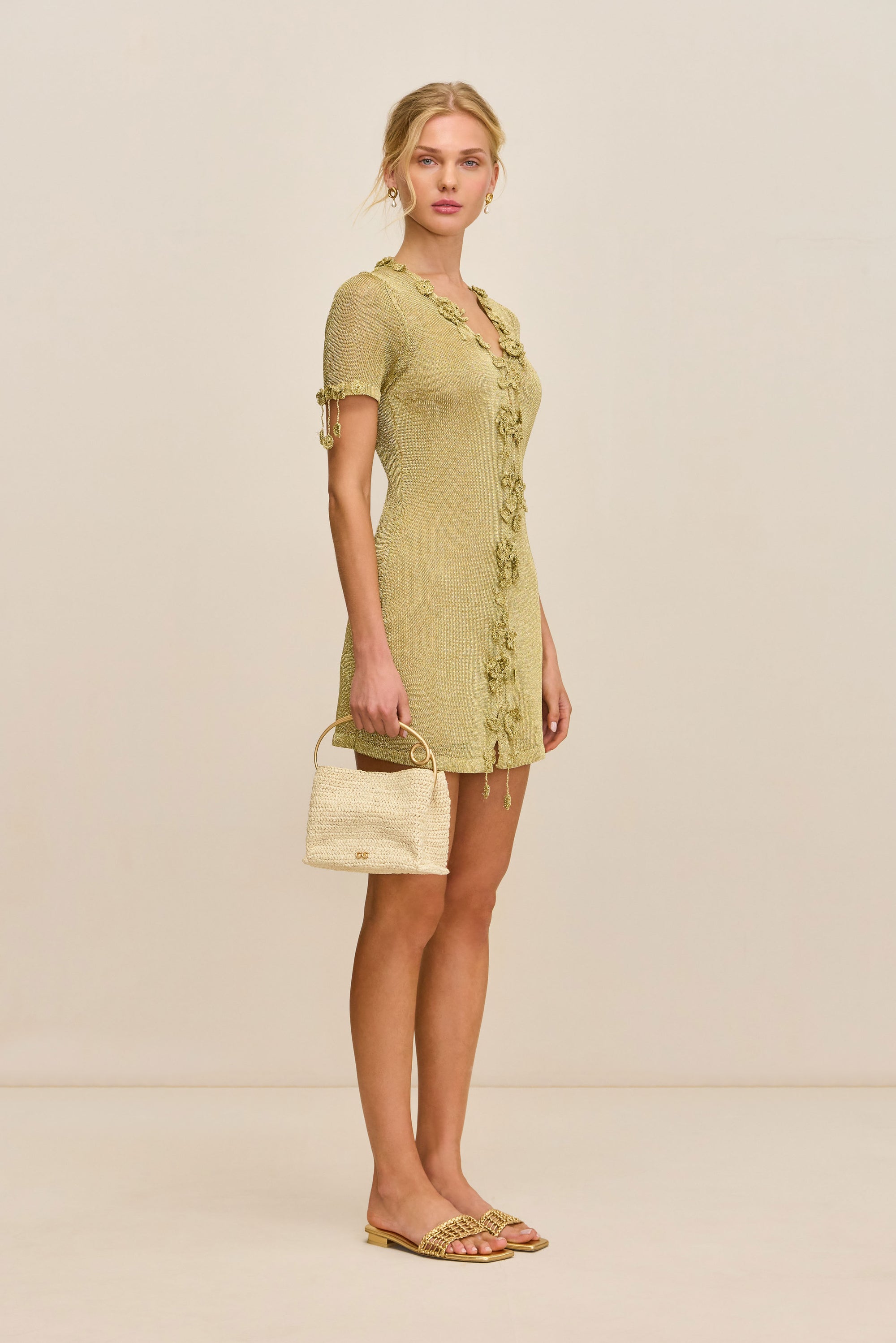 ZENYA DRESS - GOLD