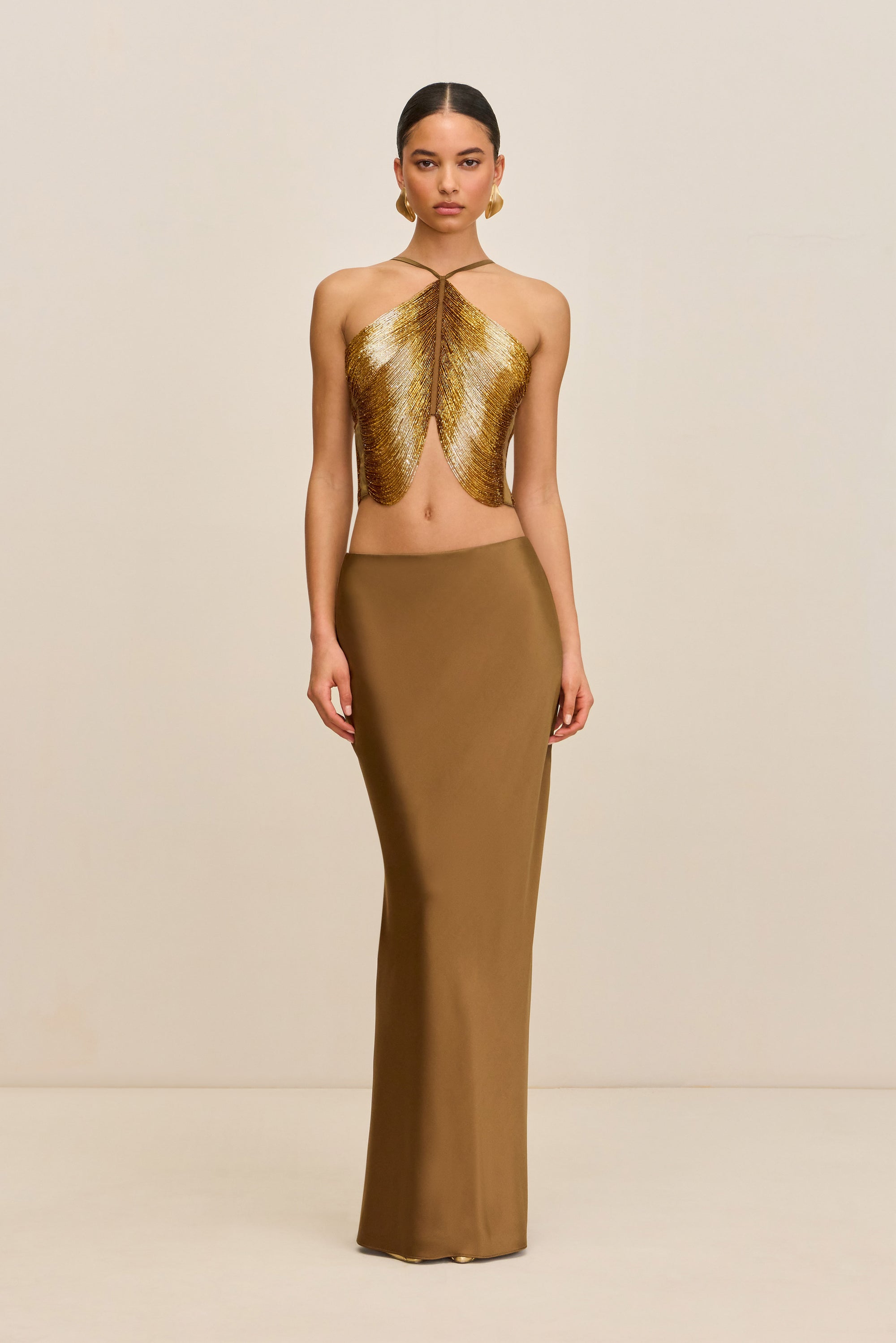 CHANTEL SKIRT - BRONZE