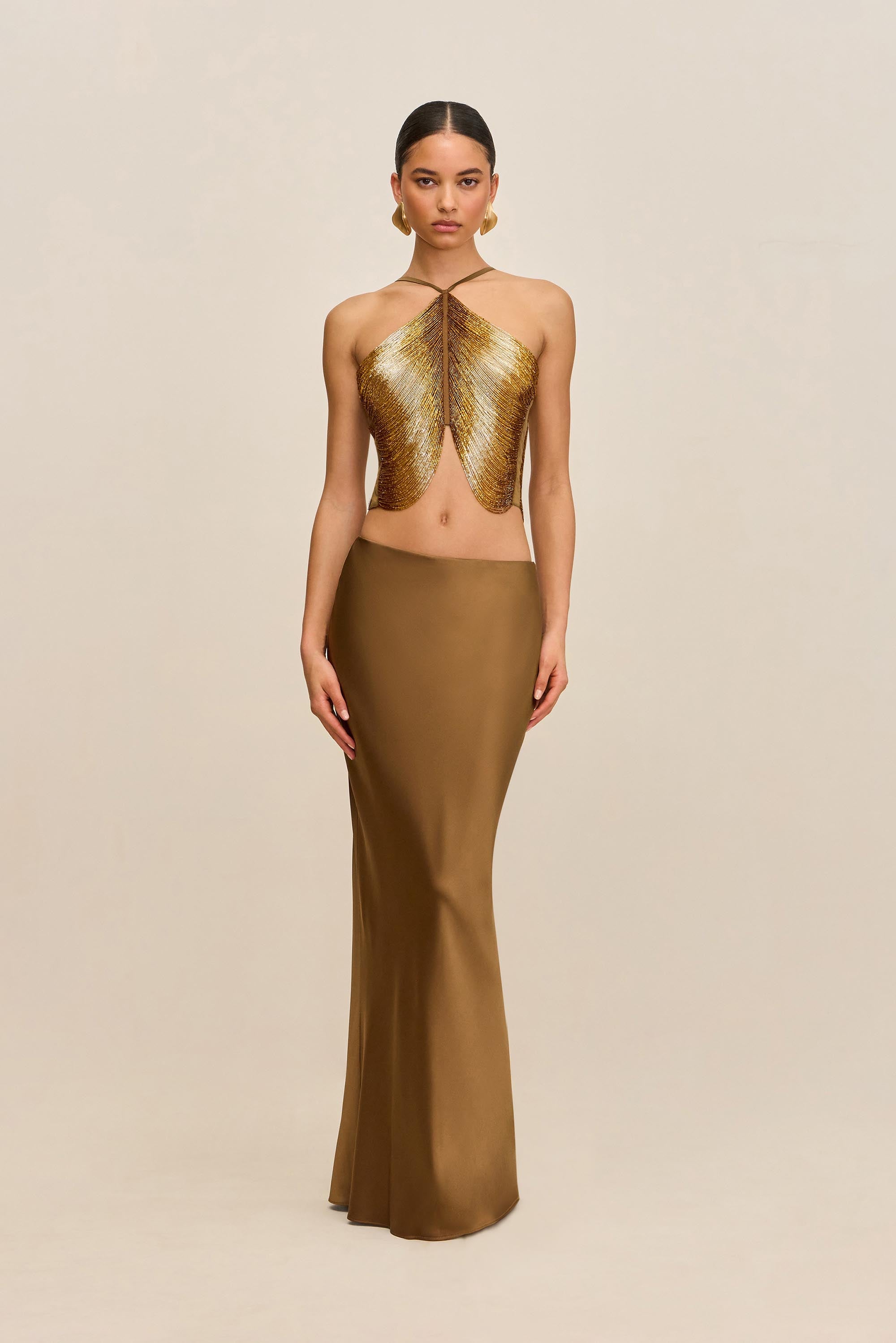 CHANTEL SKIRT - BRONZE