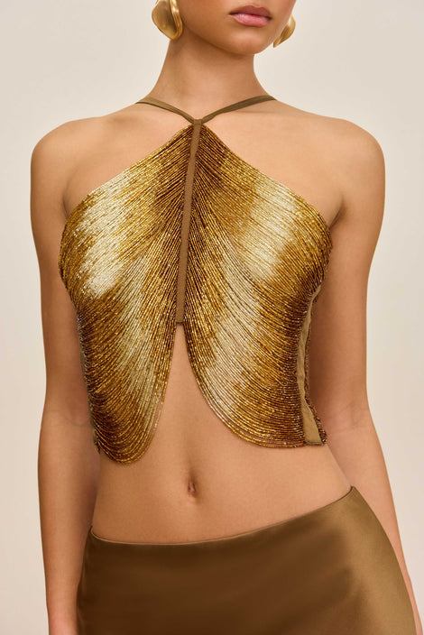 CHANTEL SKIRT - BRONZE