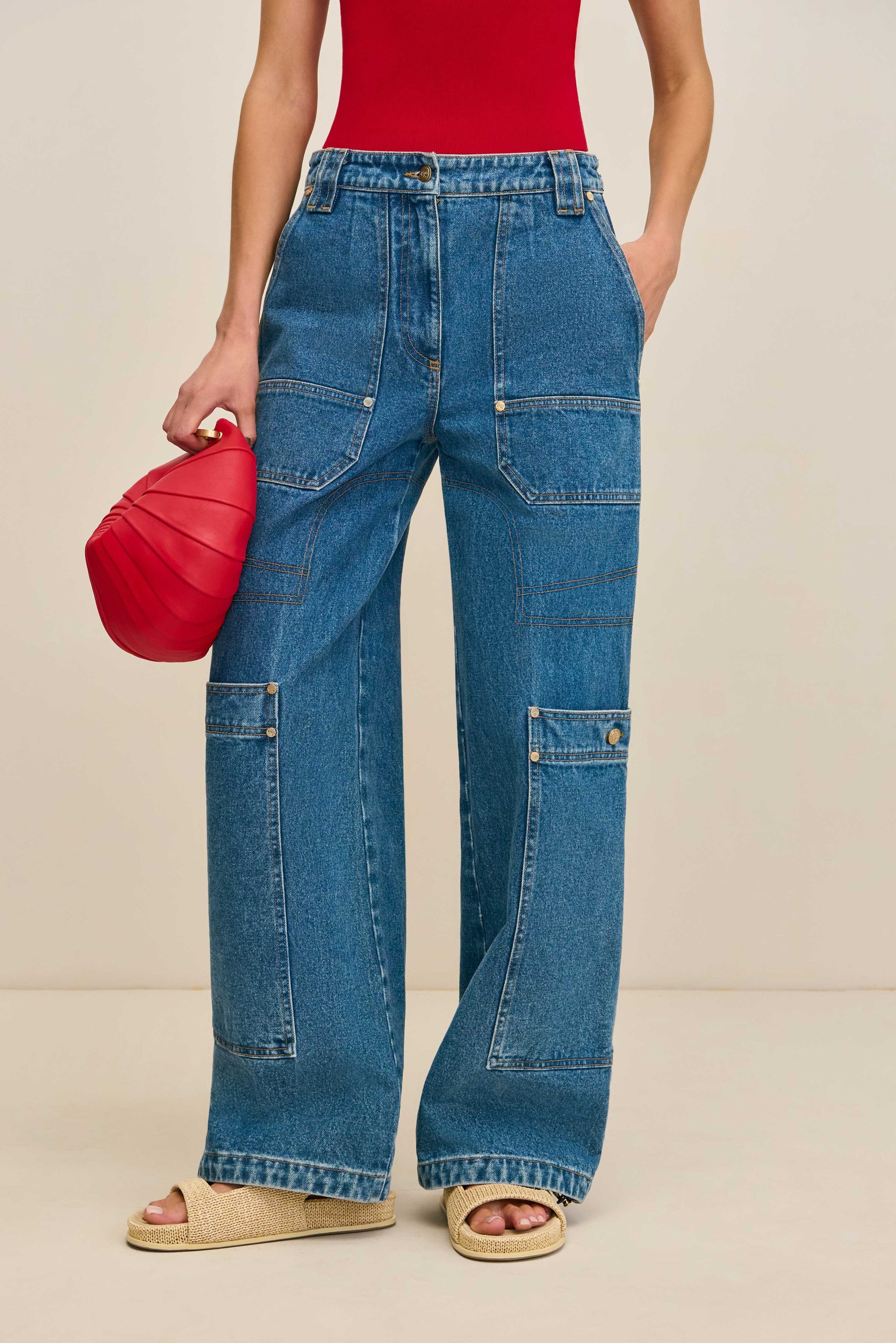 WYNN PANT - MEDIUM STONE WASH