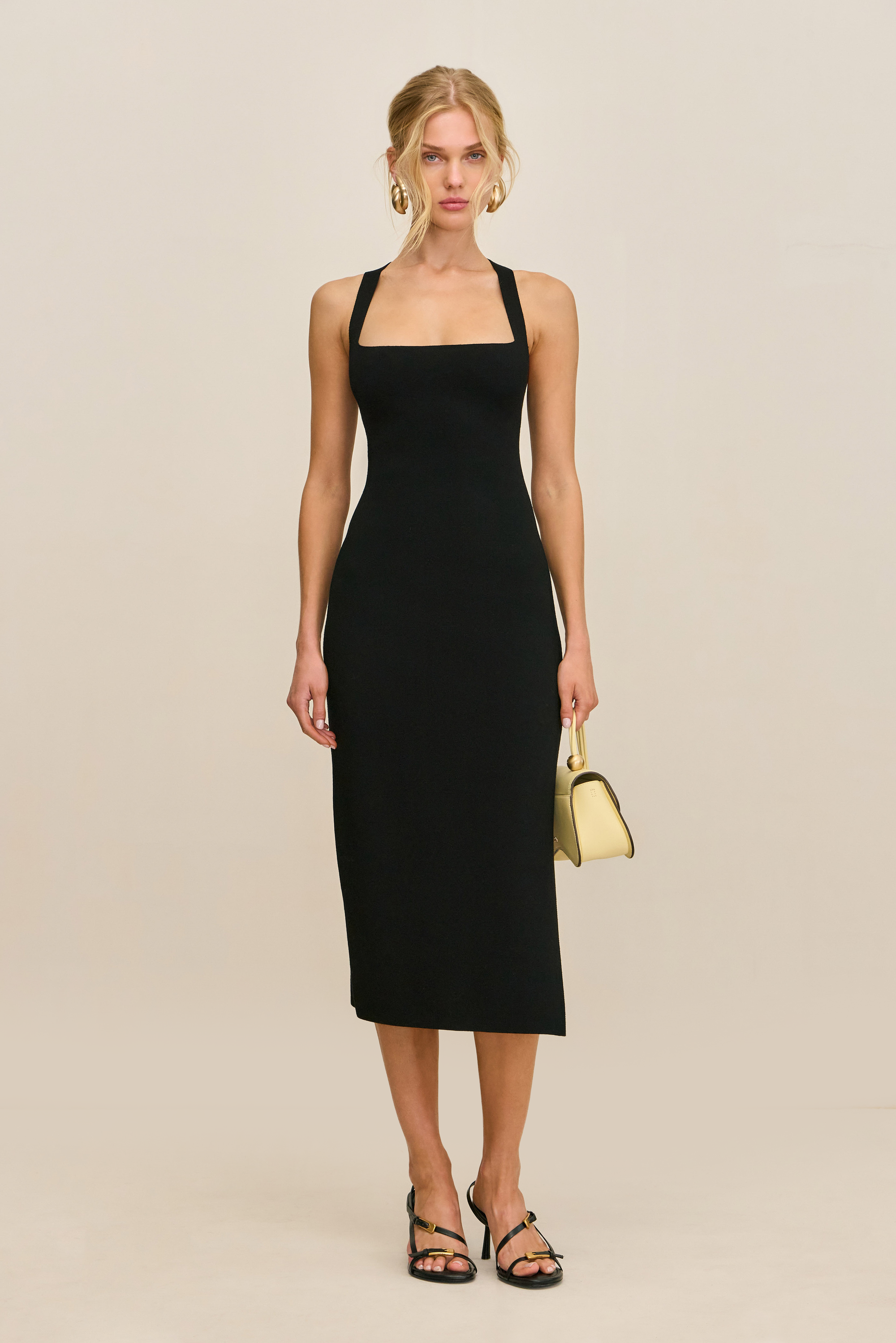 COLETTA KNIT DRESS - BLACK CULT GAIA COLETTA KNIT DRESS - BLACK CULT GAIA