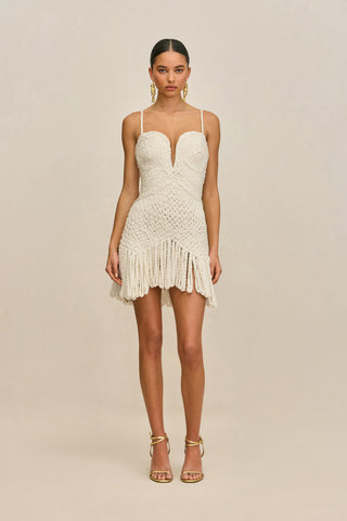 HENLEY DRESS - OFF WHITE