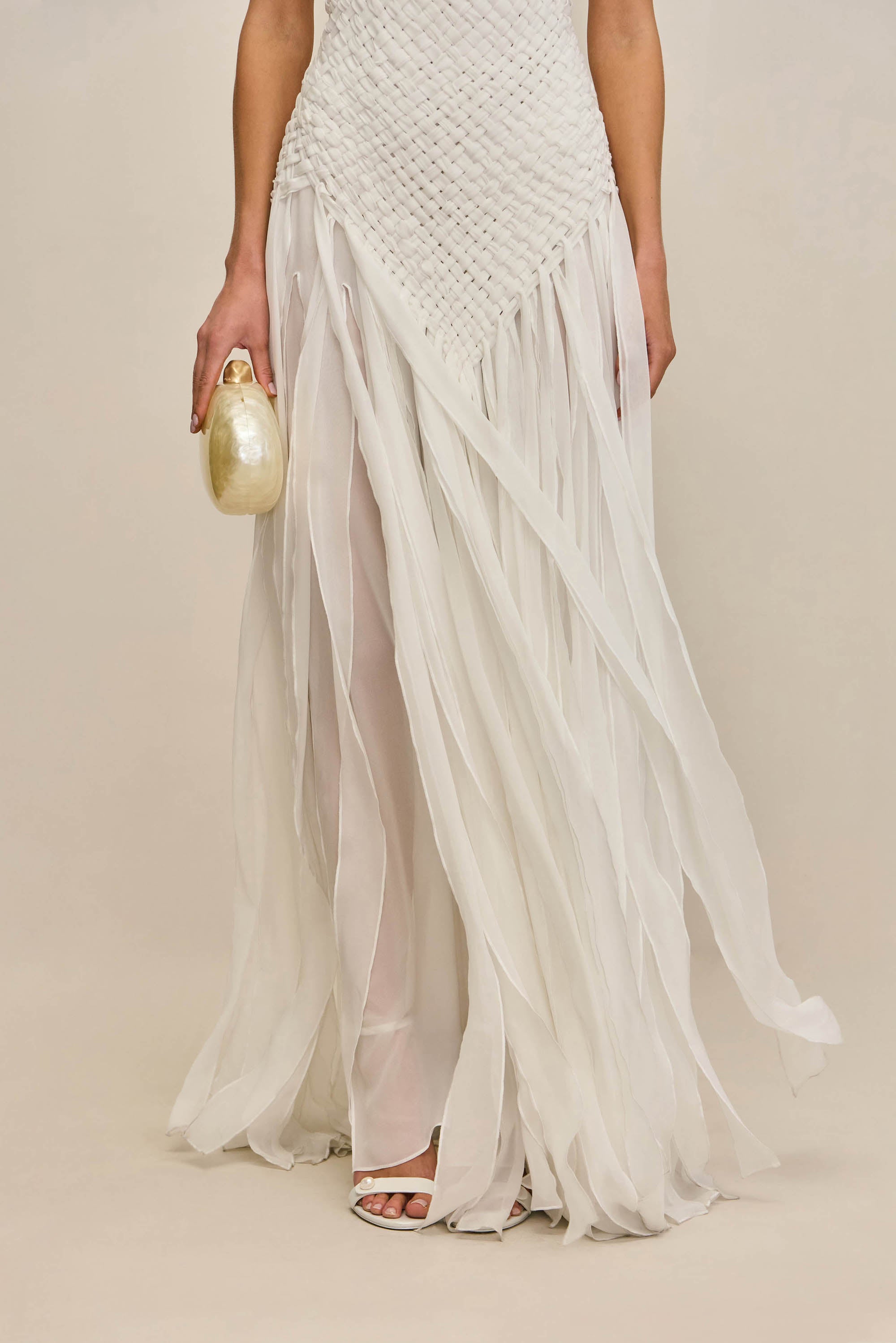 AMBROSINE DRESS - OFF WHITE CULT GAIA AMBROSINE DRESS - OFF WHITE CULT GAIA