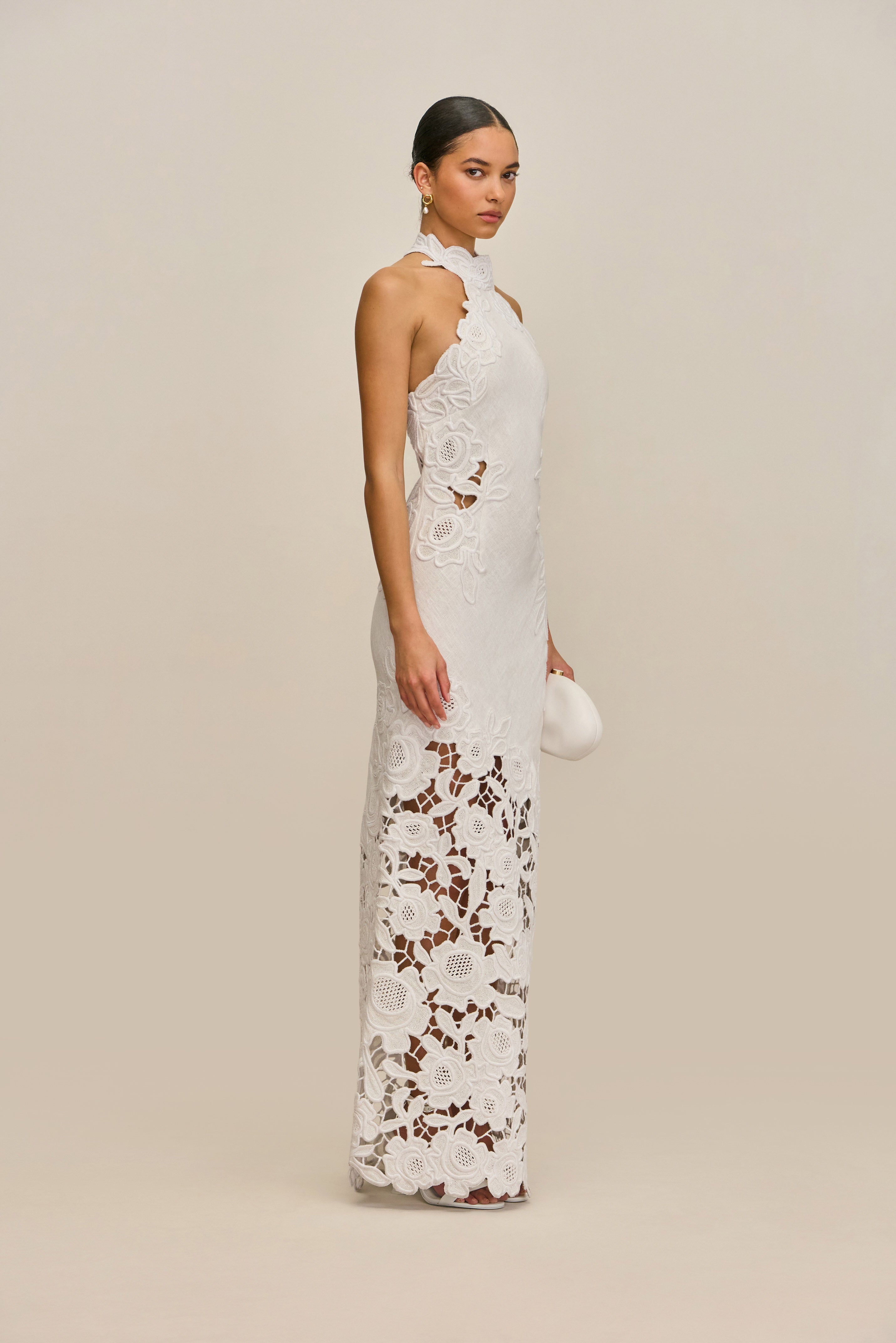 cult gaia white linen dress Cult Gaia + Cult Gaia Willow Dress – Off White Grid