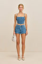 SHELLEY SHORT - MEDIUM STONE WASH