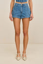 SHELLEY SHORT - MEDIUM STONE WASH