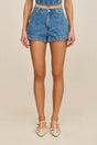 SHELLEY SHORT - MEDIUM STONE WASH