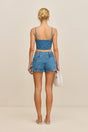 LAUREN TOP - MEDIUM STONE WASH