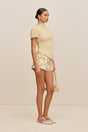 ANNEMIE KNIT TOP - BEACH