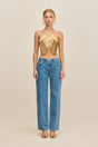 QUELLA TOP - LIGHT GOLD