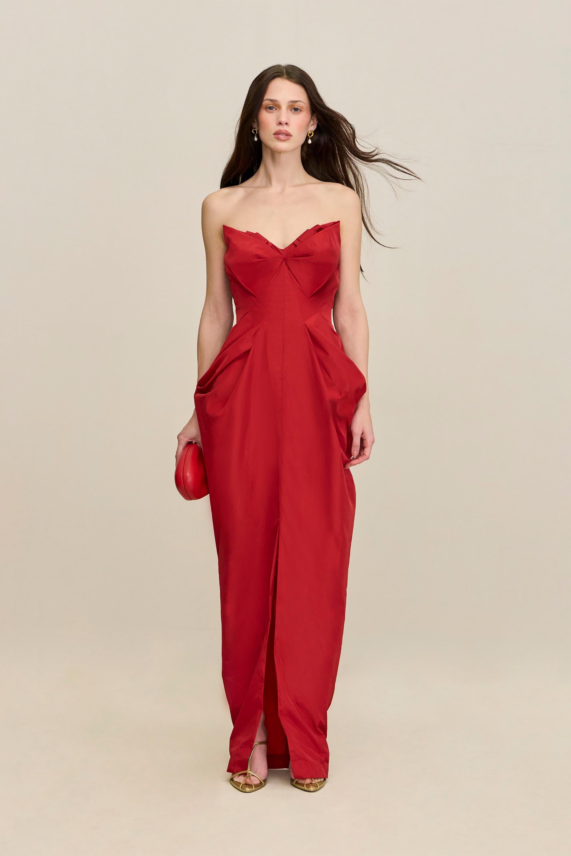 GEMMA GOWN - GARNET