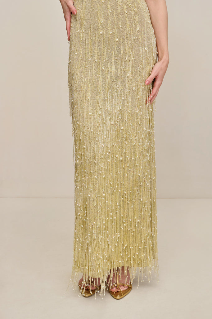 Zinga Metallic Knit Gown