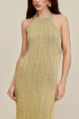 ZION KNIT GOWN - LIGHT GOLD