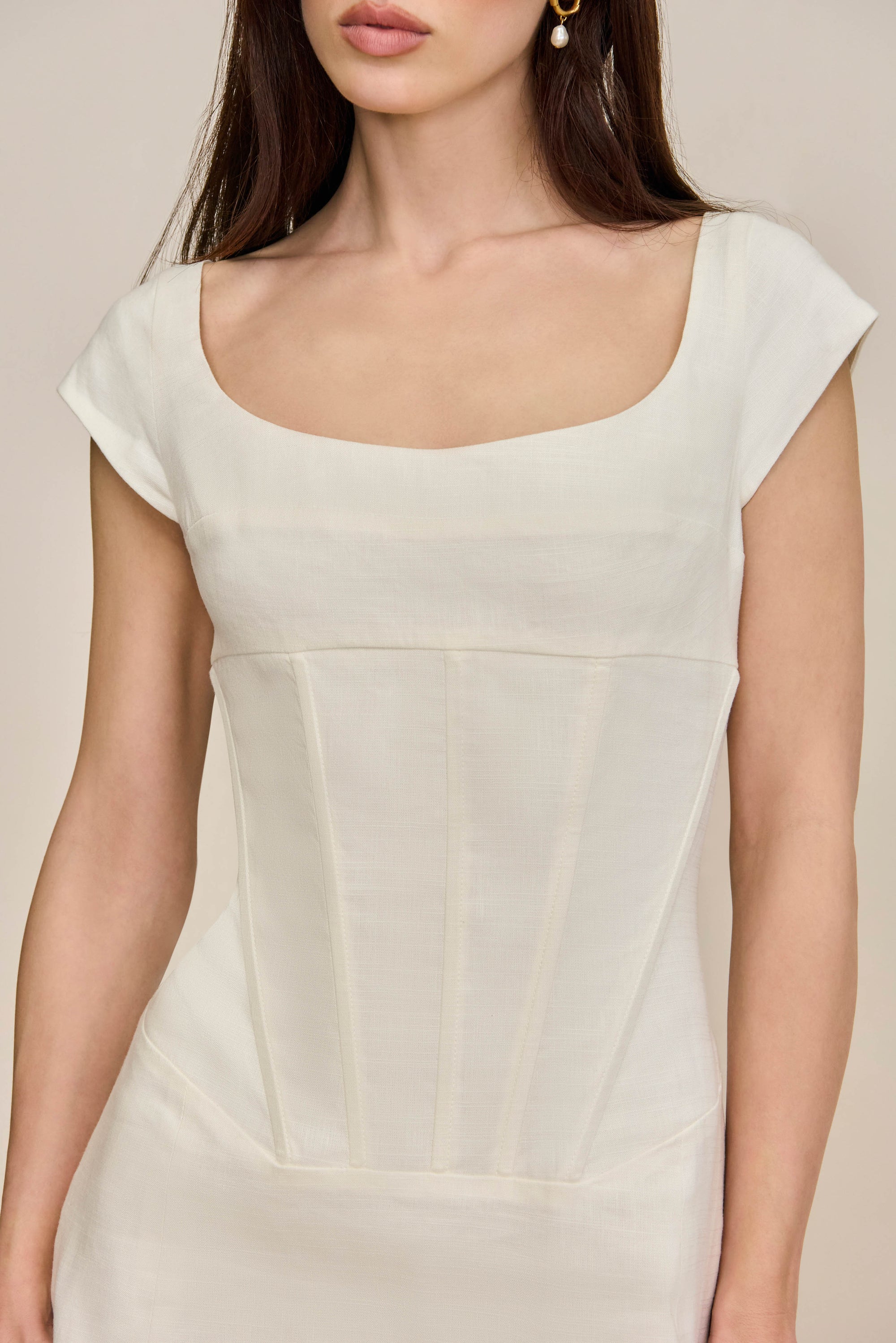 MICKIE DRESS - OFF WHITE