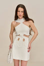 LILLIE KNIT DRESS - OFF WHITE
