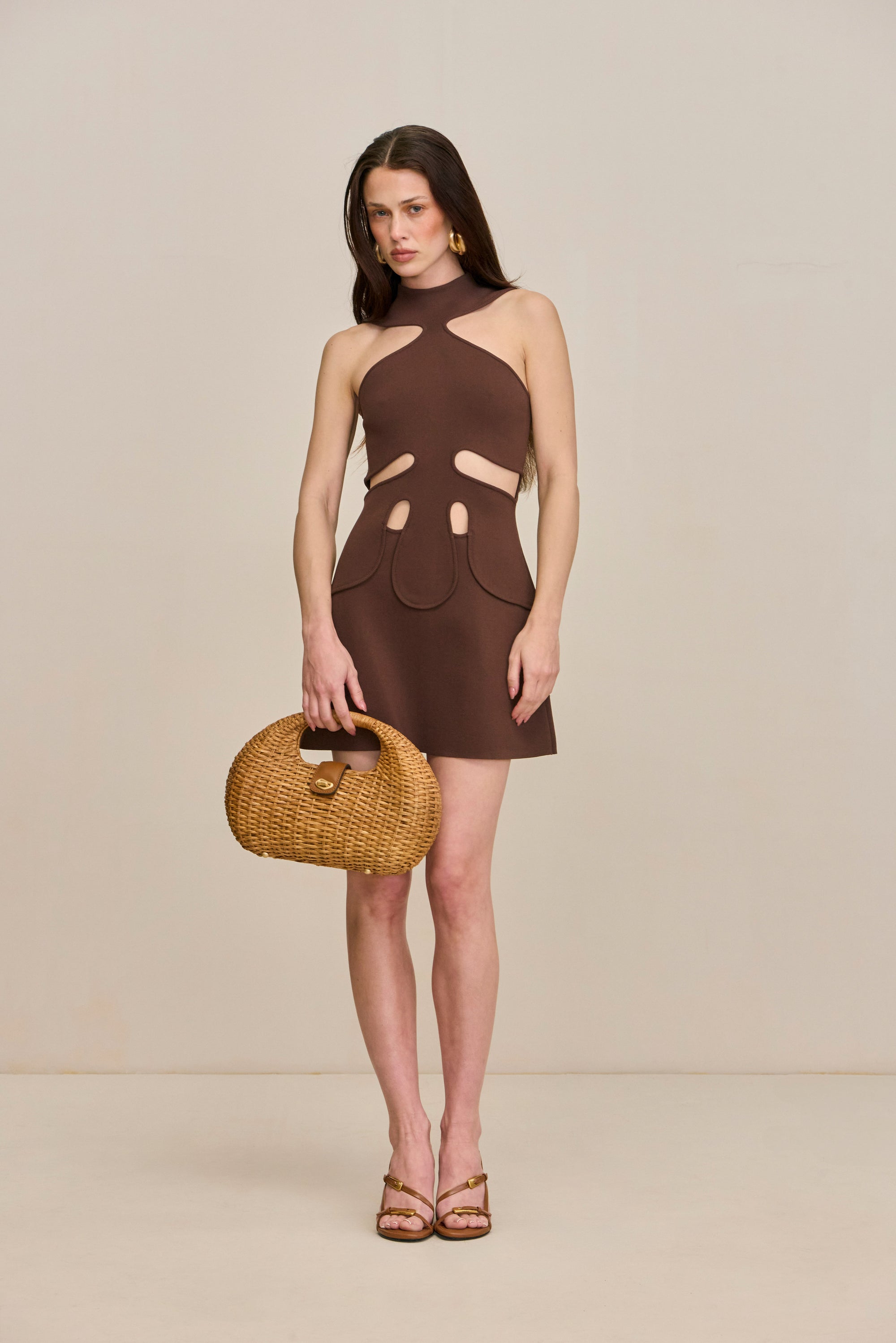 LILLIE KNIT DRESS - JAVA
