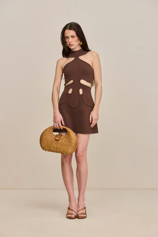 LILLIE KNIT DRESS - JAVA