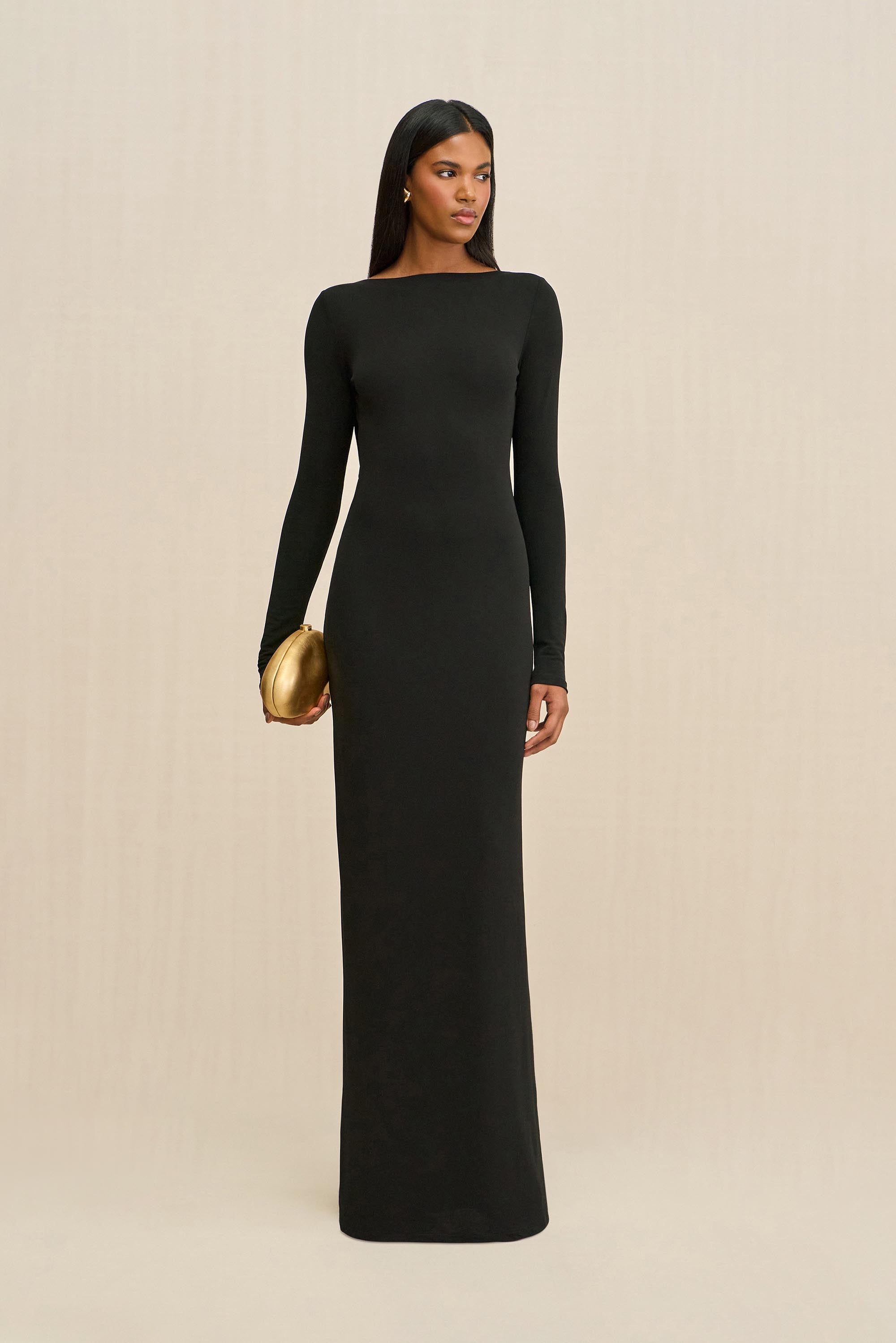 ROZALIA GOWN - BLACK