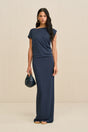 JONA DRESS - DEEP LAKE