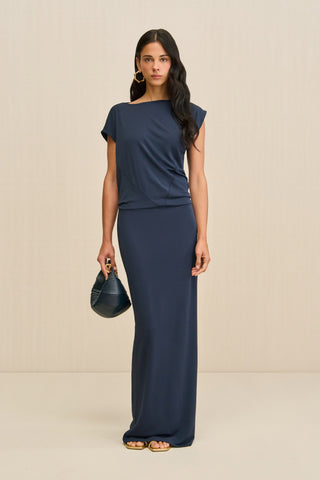 JONA DRESS - DEEP LAKE