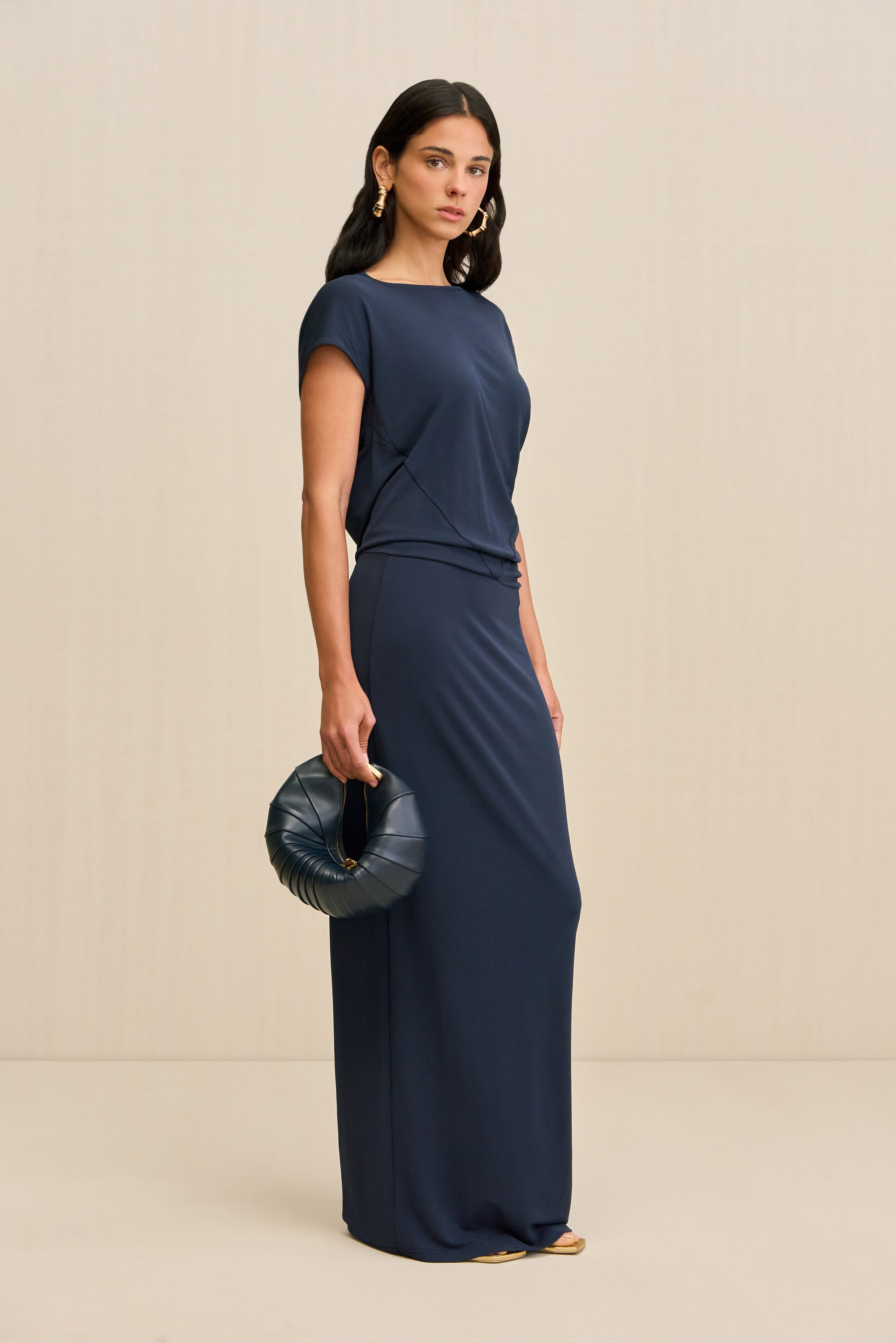 JONA DRESS - DEEP LAKE