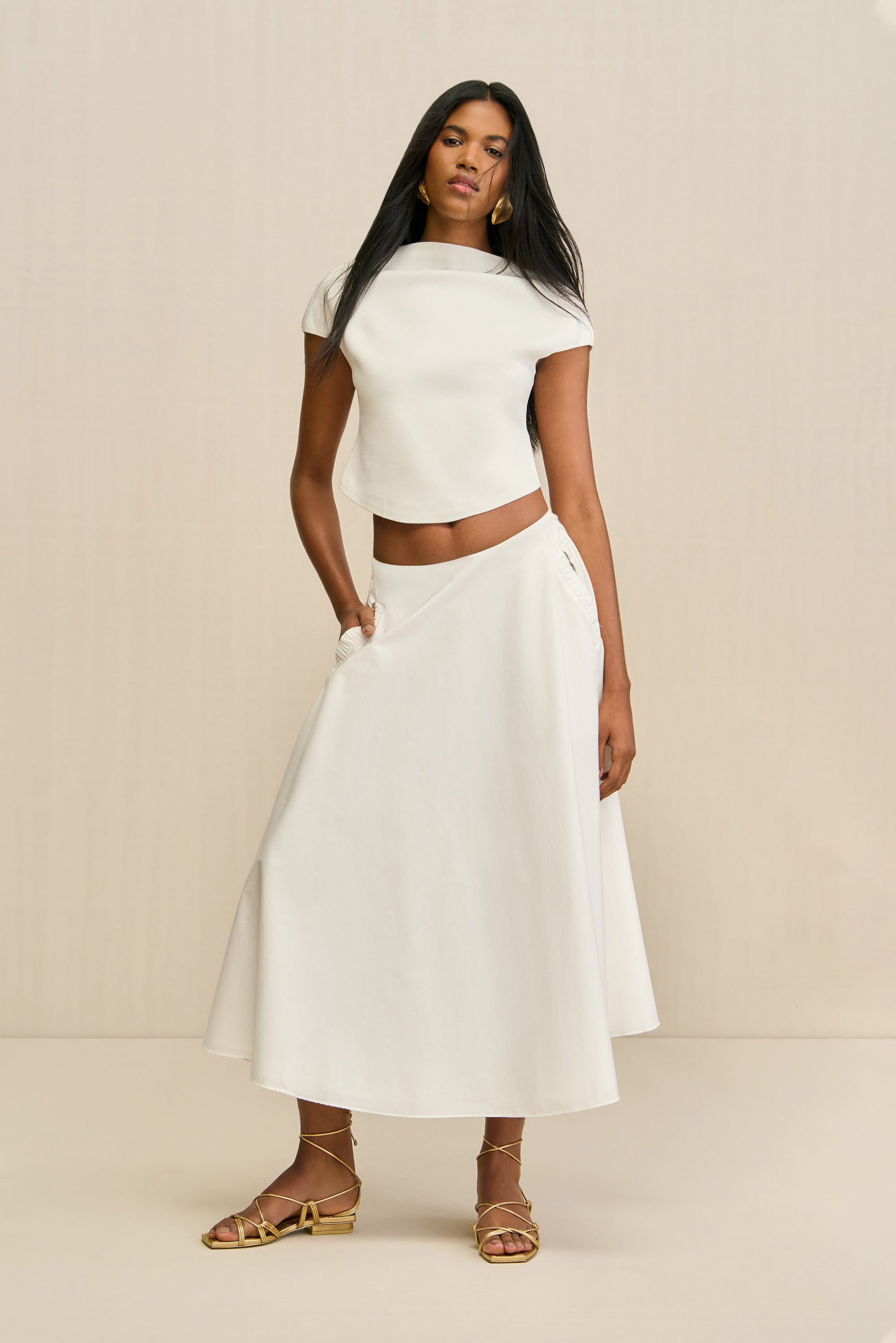 ELY SKIRT - OFF WHITE