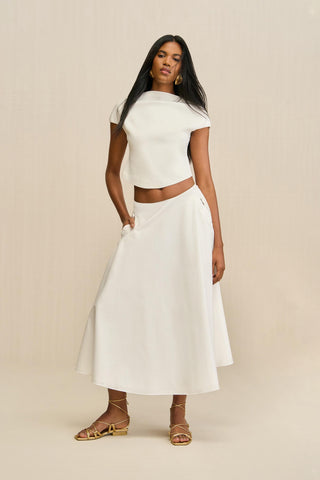 ELY SKIRT - OFF WHITE