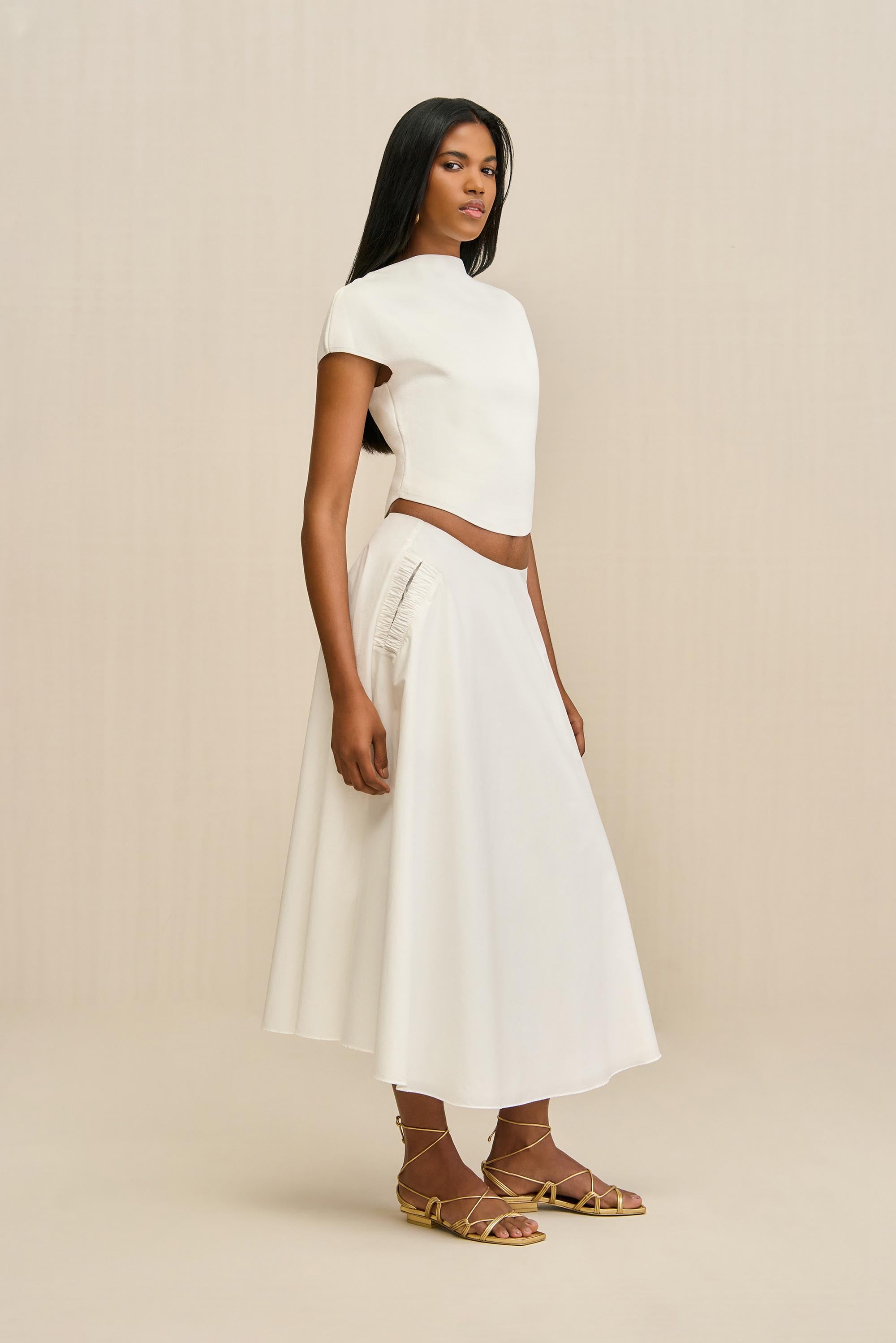 ELY SKIRT - OFF WHITE