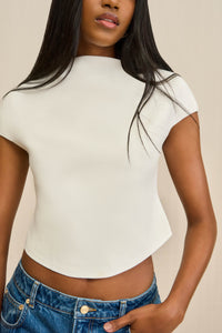 VIRGINIANA KNIT TOP - OFF WHITE