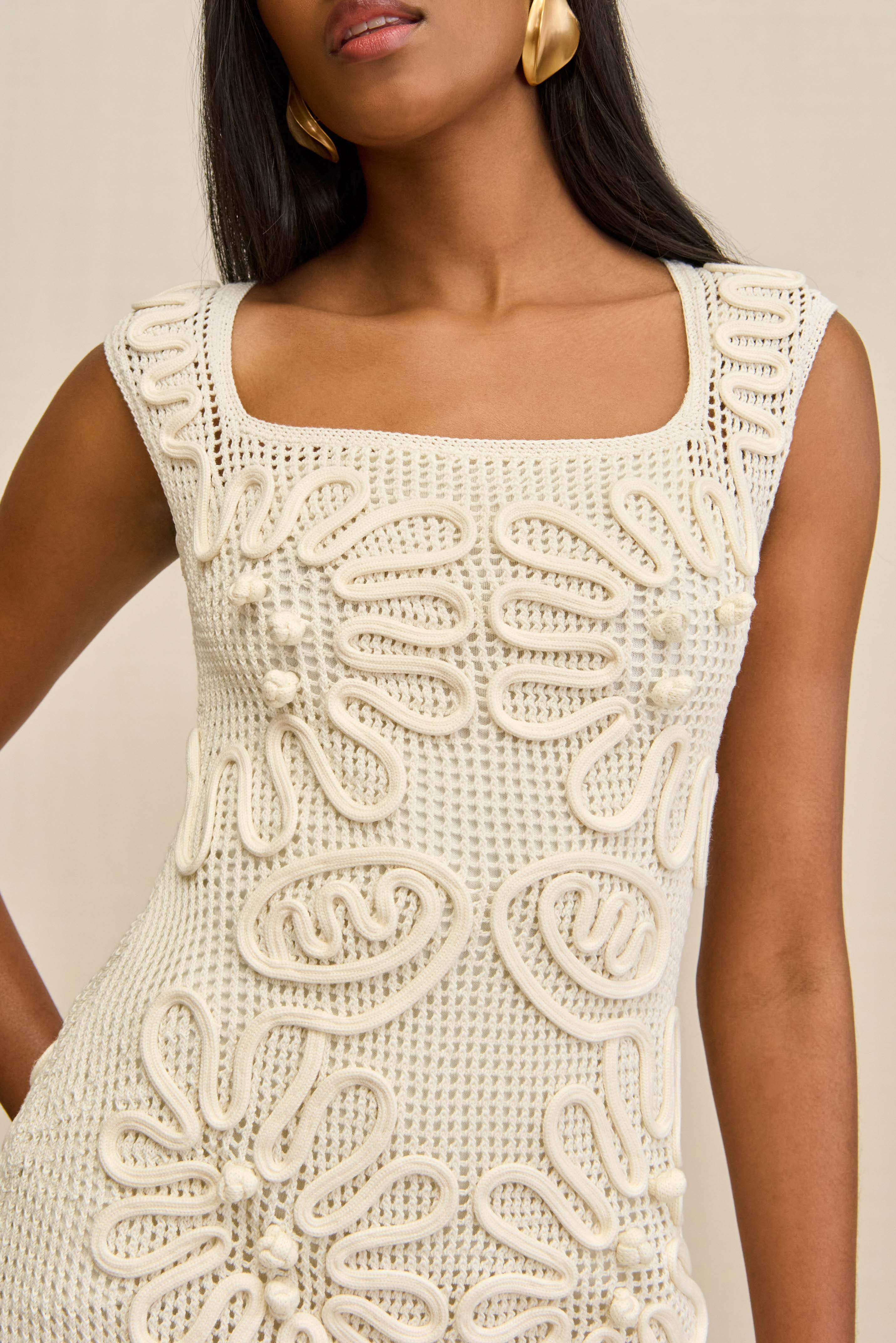 Cult Gaia - Chimi Knit Dress - Off White Cult Gaia - Chimi Knit Dress - Off White