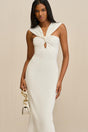DAWNETTE KNIT DRESS - OFF WHITE