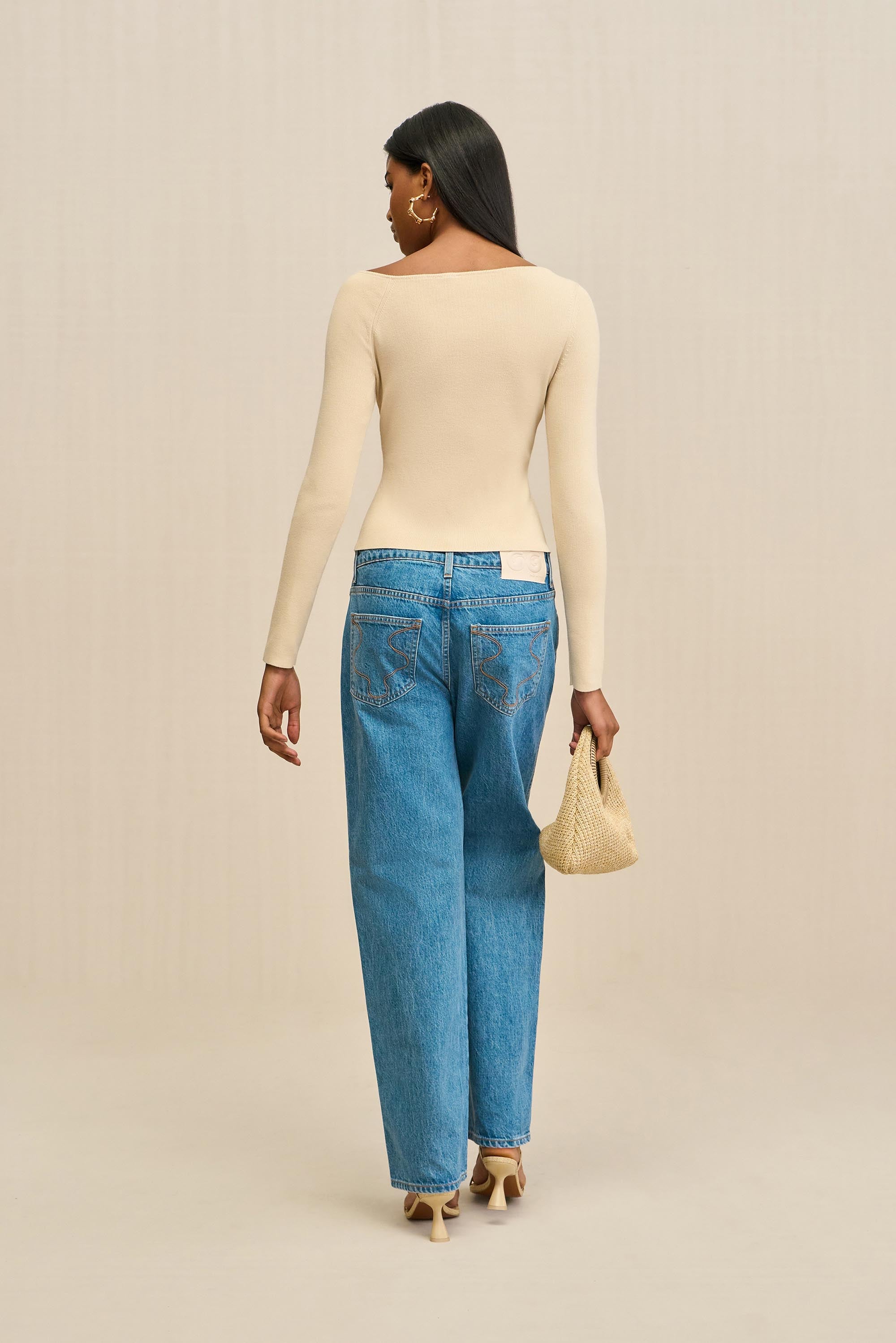 IRIS KNIT TOP - BEACH