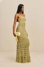 MORGAN CROCHET GOWN - GOLD