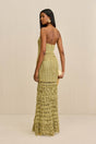 MORGAN CROCHET GOWN - GOLD