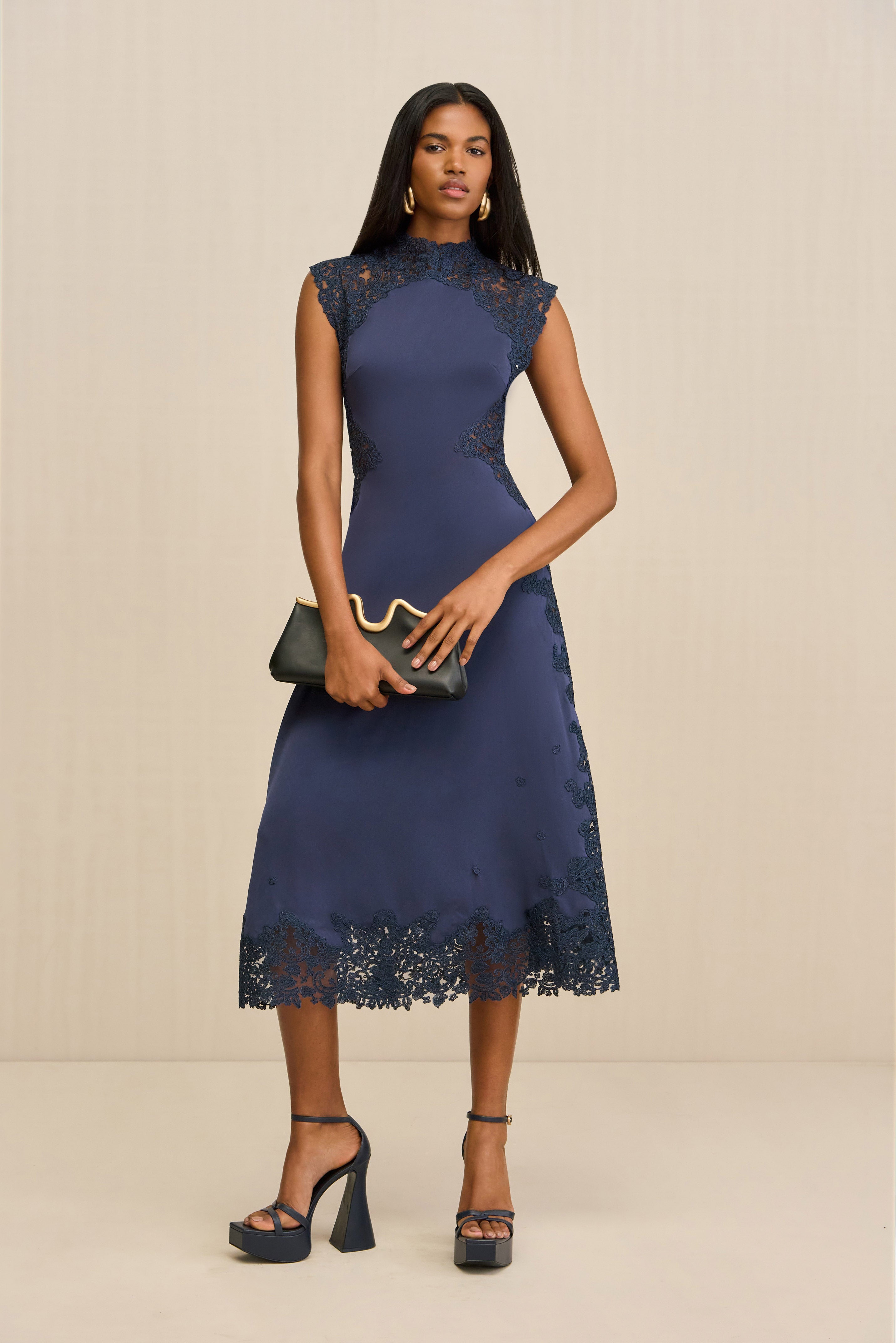 ANIMA DRESS - DEEP LAKE