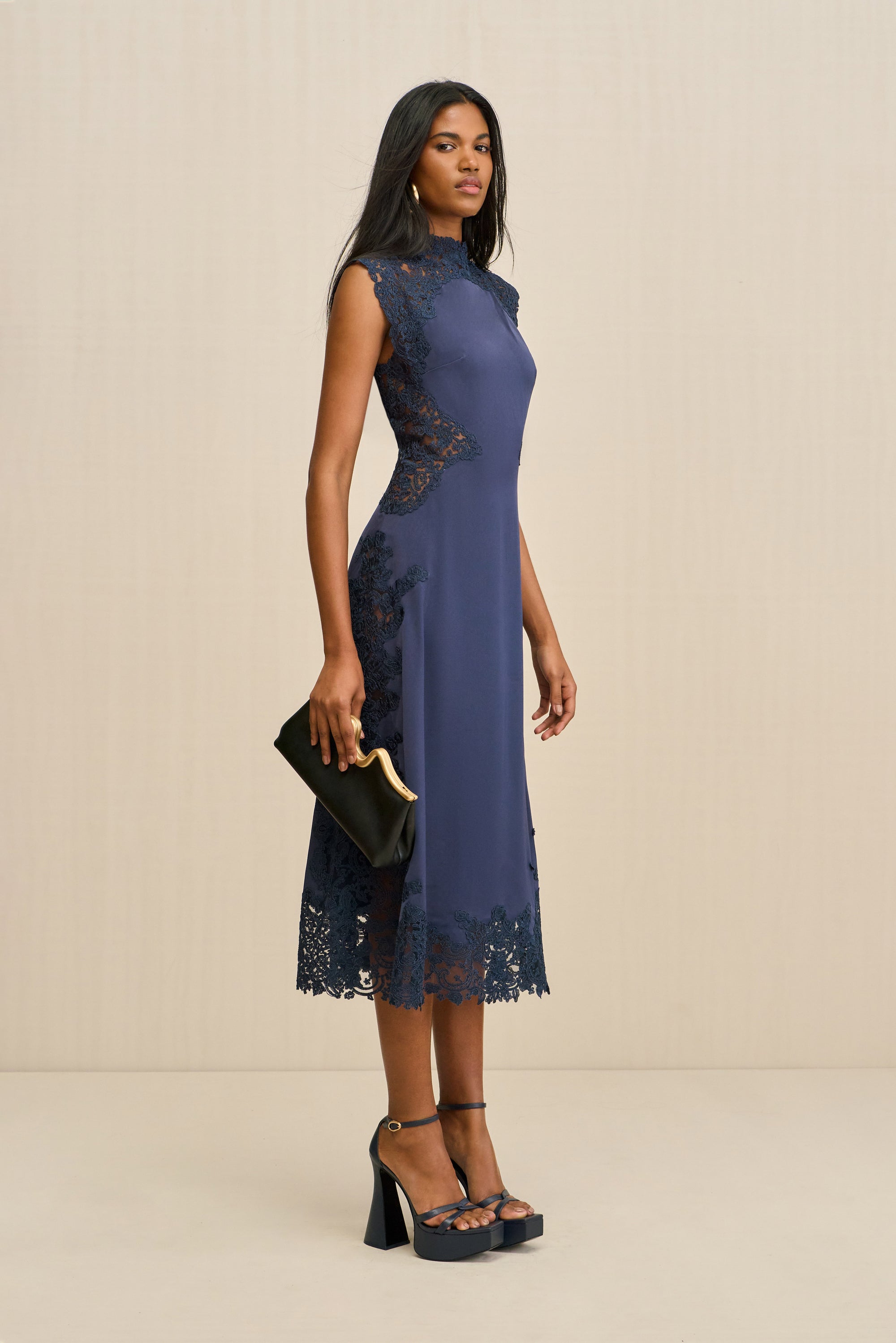 ANIMA DRESS - DEEP LAKE