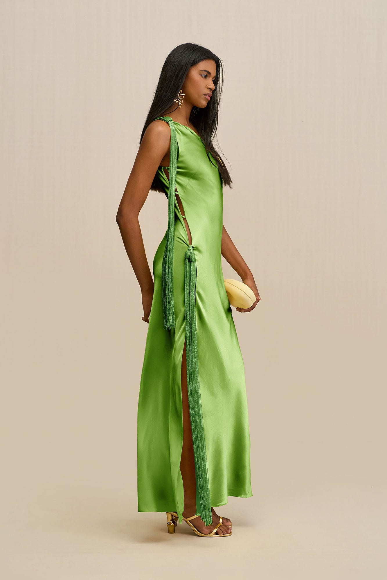 KEYA GOWN - PISTACHIO