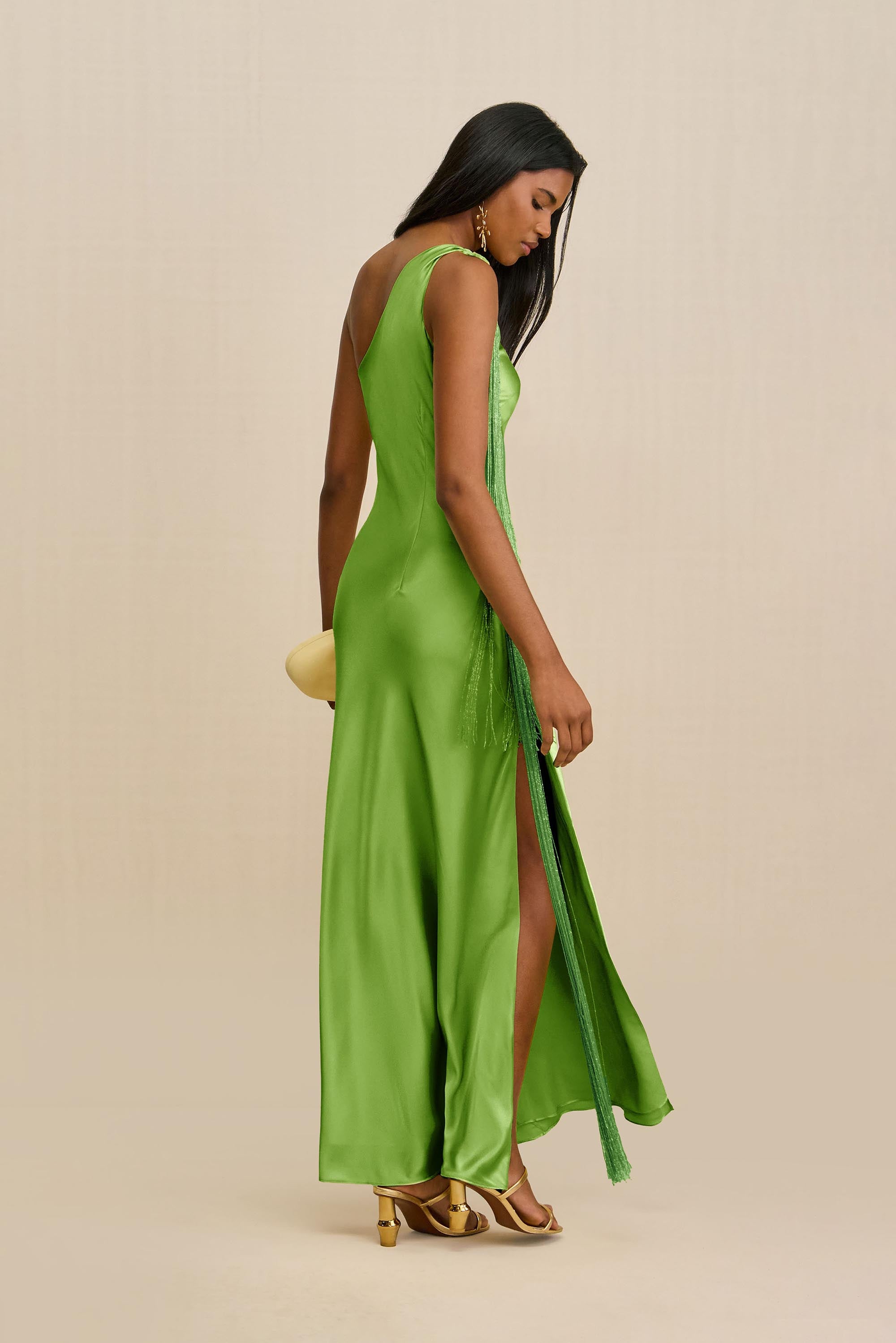 KEYA GOWN - PISTACHIO