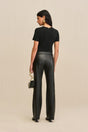 MILIOS KNIT TOP - BLACK