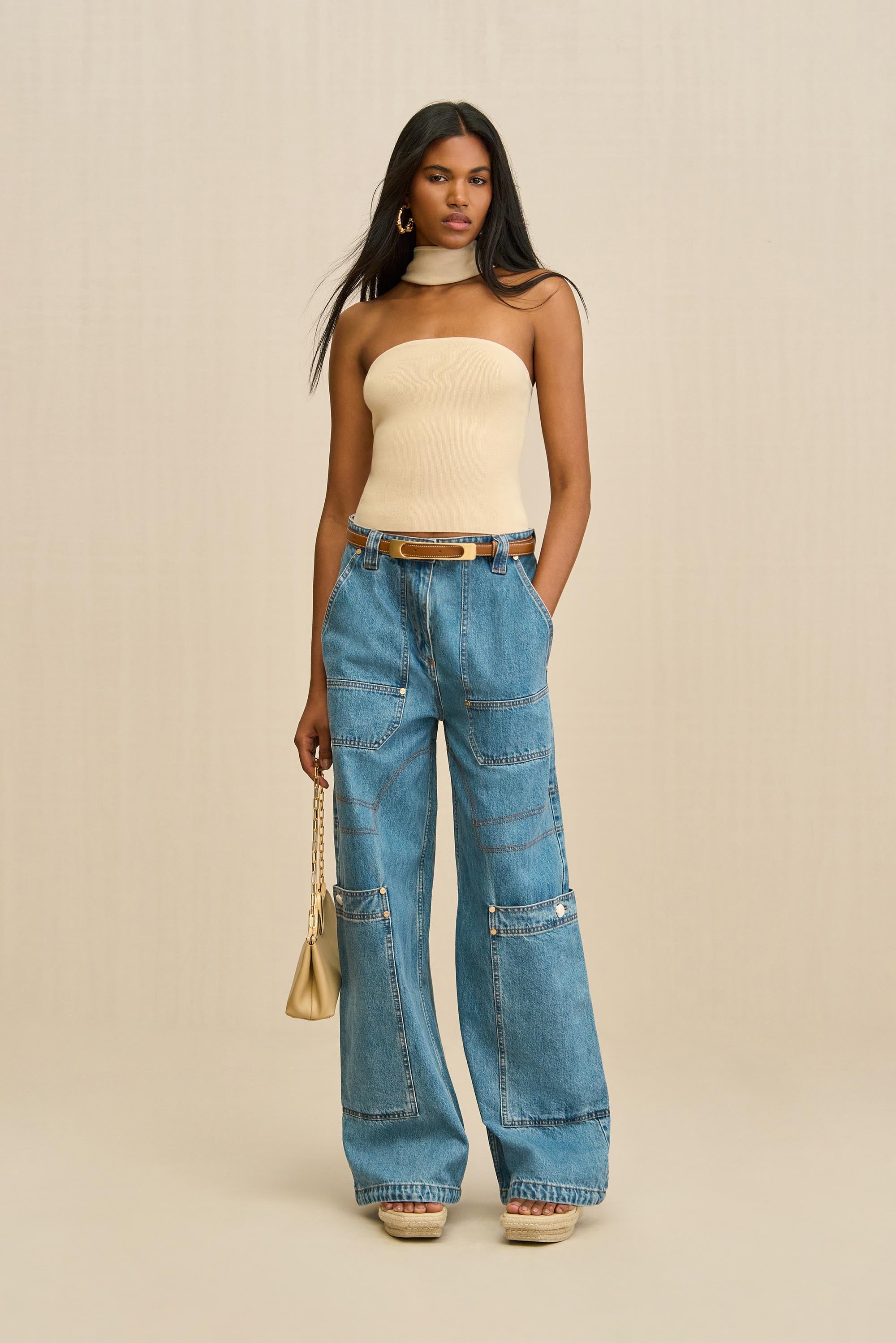 WALI KNIT TOP - BEACH