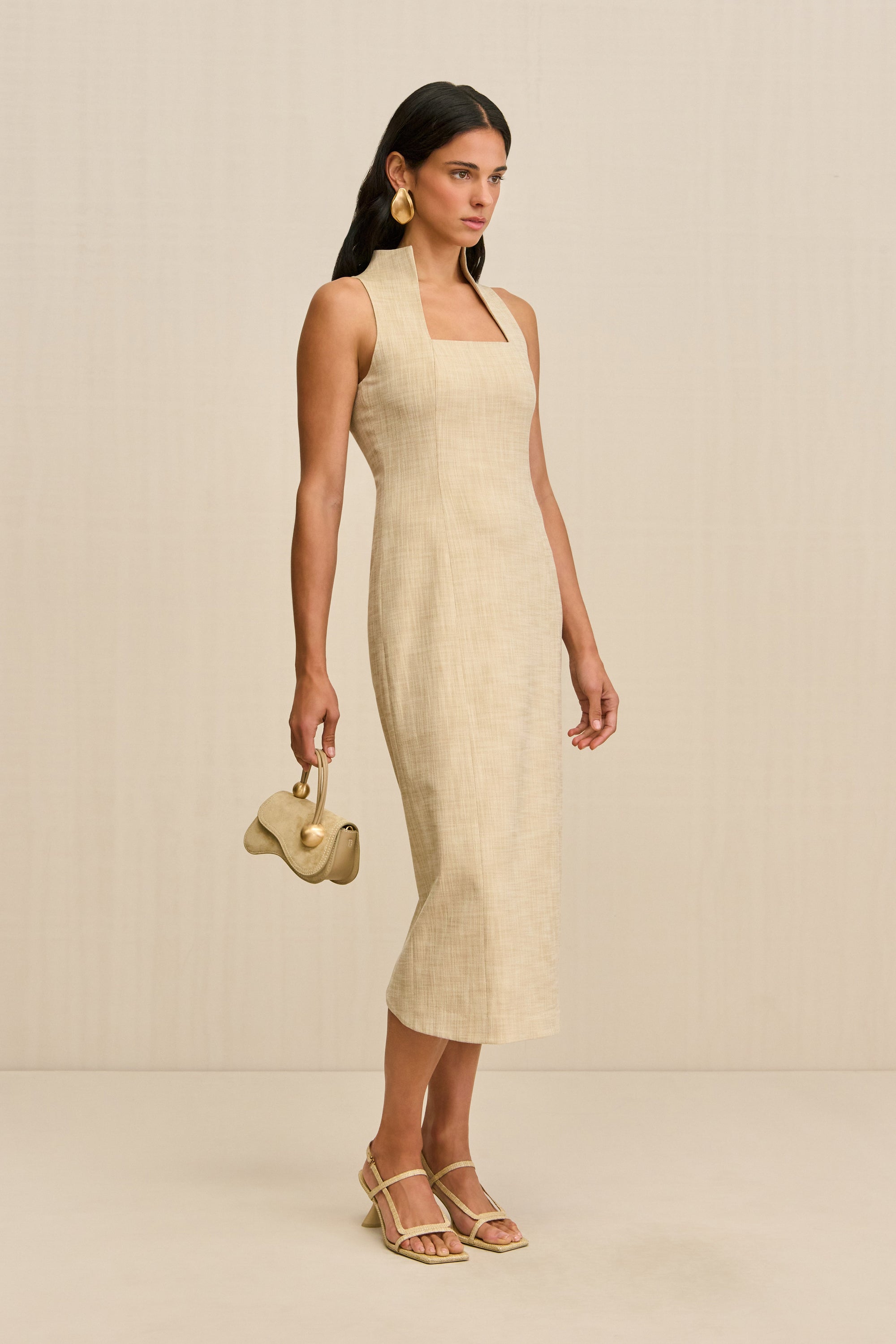 RITA DRESS - ECRU