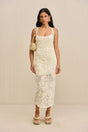 NISSA KNIT DRESS - OFF WHITE