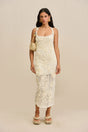 NISSA KNIT DRESS - OFF WHITE