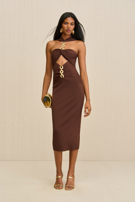 CATIA KNIT GOWN - HYDRANGEA SHIMMER